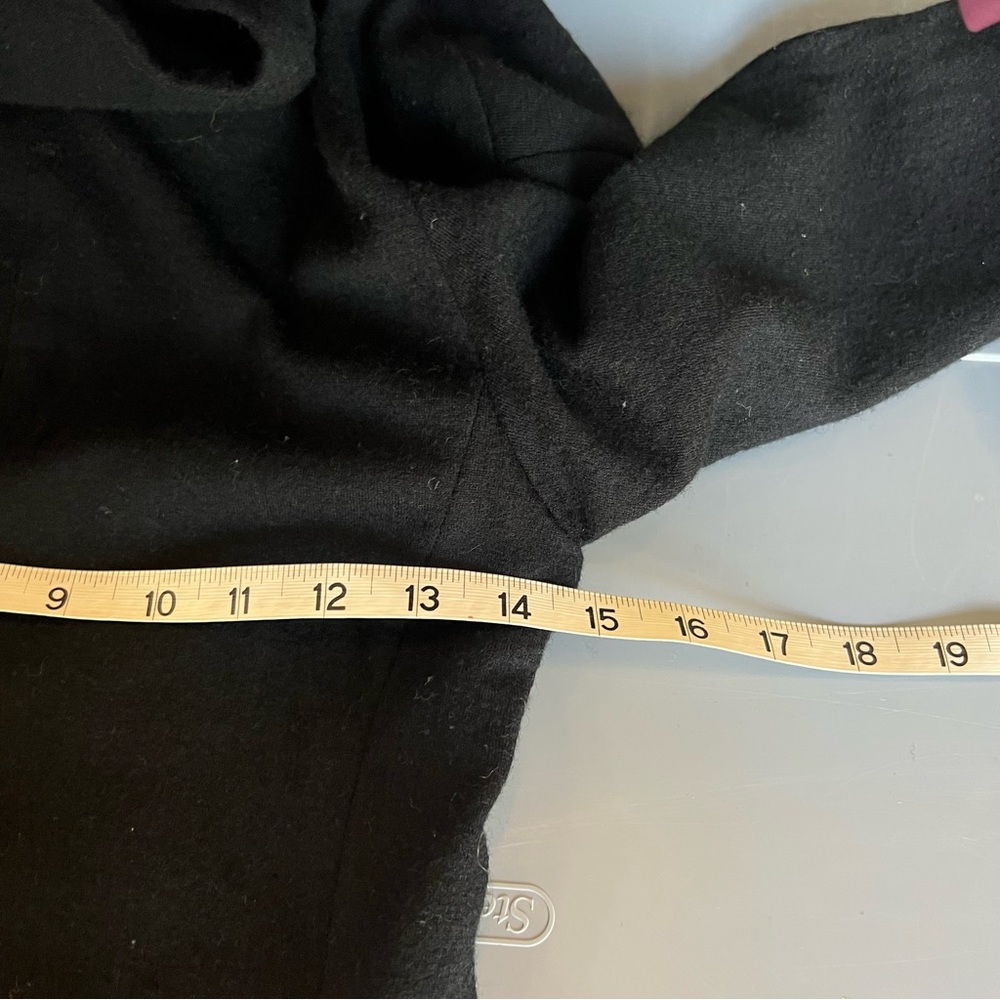 True Vintage Ronnie Heller MJ Black High Neck Dress Ruffle - Picture 13 of 14